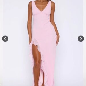 Baby pink maxi dress